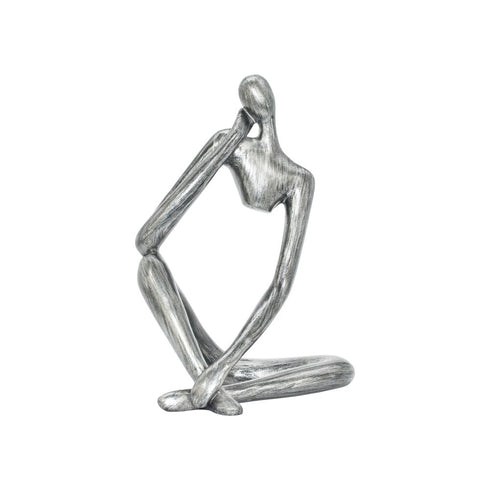 6" Pewter Resin Man Tabletop Sculpture