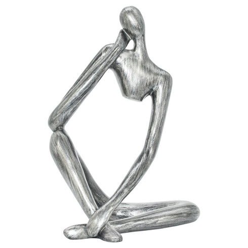 6" Pewter Resin Man Tabletop Sculpture