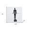 8" Black Resin Man Tabletop Sculpture