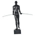 8" Black Resin Man Tabletop Sculpture