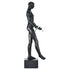 8" Black Resin Man Tabletop Sculpture
