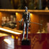 8" Black Resin Man Tabletop Sculpture