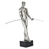 8" Pewter Resin Man Tabletop Sculpture