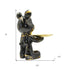 8" Black And Gold Resin Tabletop Sculpture