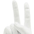 Set of Three White Resin Hand Tabletop Sculpture