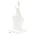 Set of Three White Resin Hand Tabletop Sculpture