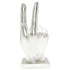 6" Silver Resin Hand Tabletop Sculpture