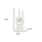 6" White Resin Hand Tabletop Sculpture