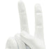 6" White Resin Hand Tabletop Sculpture