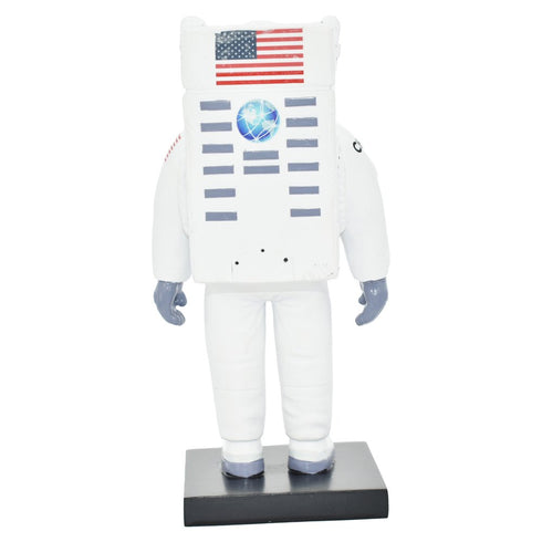 6" White Resin USA Astronaut Tabletop Sculpture