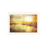 Set Of Two "Golden Solo Sailboats" White Framed Wall Art