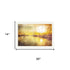 Set Of Two "Golden Solo Sailboats" White Framed Wall Art