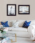Set Of Two "The Ocean Blues" Black Framed Wall Art