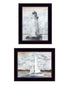 Set Of Two "The Ocean Blues" Black Framed Wall Art