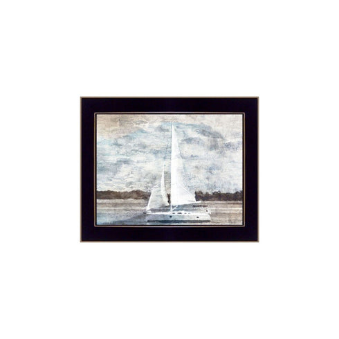 Set Of Two "The Ocean Blues" Black Framed Wall Art