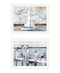 Set Of Two "Sunny Days at the Pier" White Framed Wall Art