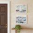 Set Of Two "Sunny Days at the Pier" White Framed Wall Art