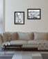 Set Of Two Pelican's on Pier Black Framed Wall Art