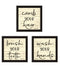 Set Of Three "Bathroom Commands Black Framed Bathroom Wall Art
