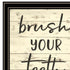 Set Of Three "Bathroom Commands Black Framed Bathroom Wall Art