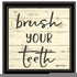 Set Of Three "Bathroom Commands Black Framed Bathroom Wall Art