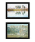 Set Of Two Peaceful Lake Reflection Black Framed Wall Art