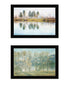 Set Of Two Peaceful Lake Reflection Black Framed Wall Art