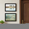 Set Of Two Peaceful Lake Reflection Black Framed Wall Art