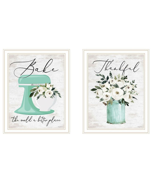 Set Of Two A Better Batter White Framed Wall Art