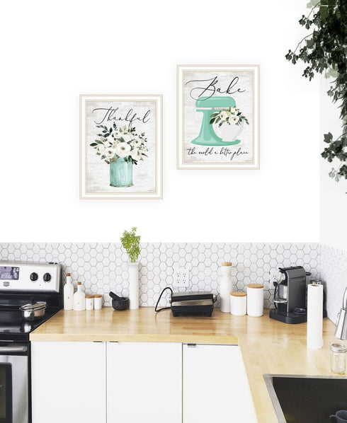 Set Of Two A Better Batter White Framed Wall Art