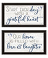 Set Of Two "Grateful Heart" Black Framed Wall Art