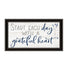 Set Of Two "Grateful Heart" Black Framed Wall Art