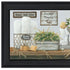 Set Of Two "Fluffy Towels" -Bathroom Decor Black Framed Bathroom Wall Art