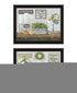 Set Of Two "Fluffy Towels" -Bathroom Decor Black Framed Bathroom Wall Art