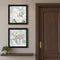 Set Of Two "Peaceful Pastel Peonies" Black Framed Wall Art