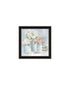 Set Of Two "Peaceful Pastel Peonies" Black Framed Wall Art