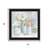 Set Of Two "Peaceful Pastel Peonies" Black Framed Wall Art
