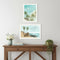 Set Of Two "Wild and Free" In the Ocean Breeze! White Framed Wall Art