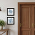 Set Of Two Delph Designs of Blue and white Florals Black Framed Wall Art
