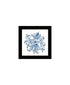 Set Of Two Delph Designs of Blue and white Florals Black Framed Wall Art