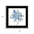 Set Of Two Delph Designs of Blue and white Florals Black Framed Wall Art