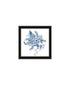 Set Of Two Blue And White Delph Floral Black Framed Wall Art