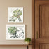 Set Of Two Get on Your Bike and Scatter Your Joy White Framed Wall Art