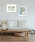 Set Of Two Sage One White Framed Wall Art