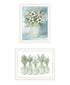 Set Of Two Sage One White Framed Wall Art