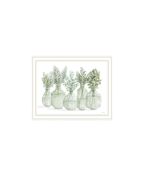 Set Of Two Sage One White Framed Wall Art
