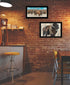 Set Of Two "The Boss of the Bison Herd" Black Framed Wall Art
