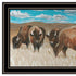 Set Of Two "The Boss of the Bison Herd" Black Framed Wall Art