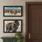 Set Of Two "The Boss of the Bison Herd" Black Framed Wall Art