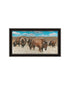 Set Of Two "The Boss of the Bison Herd" Black Framed Wall Art